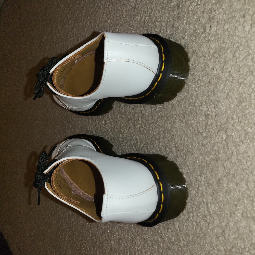 Dr Martens White Made In England 1461 Vintage Oxfords - Picture 3 of 7